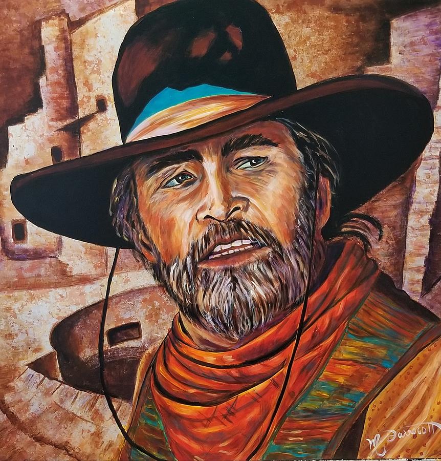 Cowboy at Mesa Verde Painting by Mary Darracott | Fine Art America