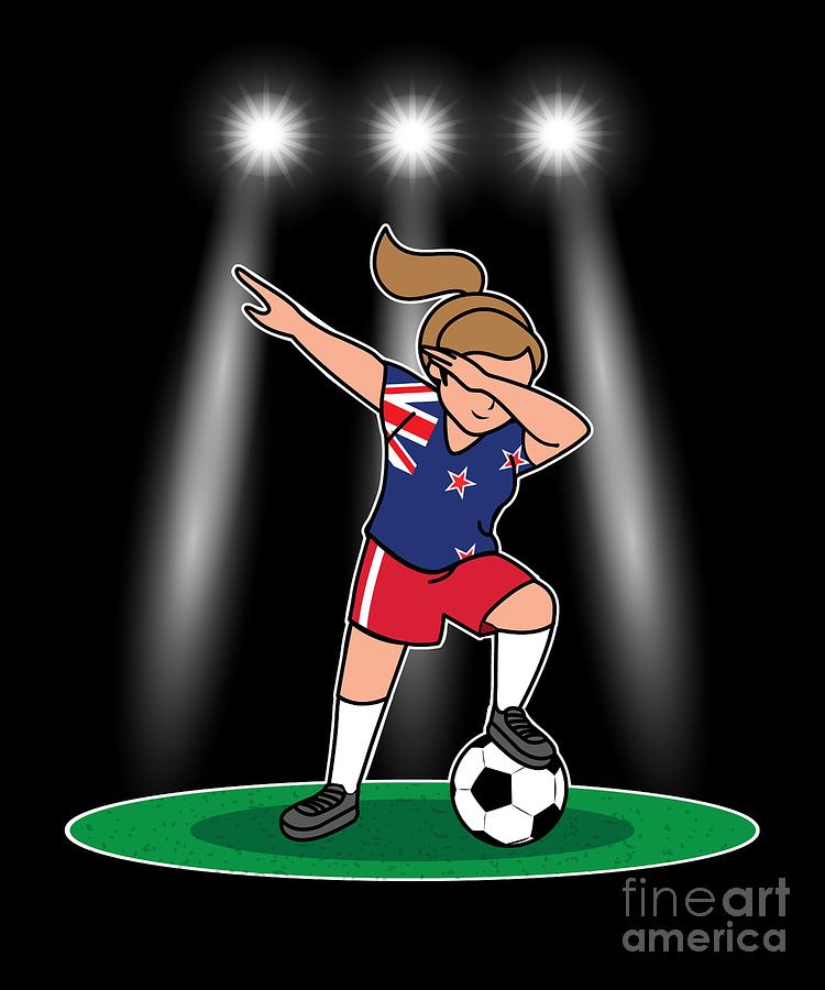 New Zealand Womens Soccer Kit France 2019 Girls Football Fans Futbol Supporters Coaches and International Players #1 Digital Art by Martin Hicks