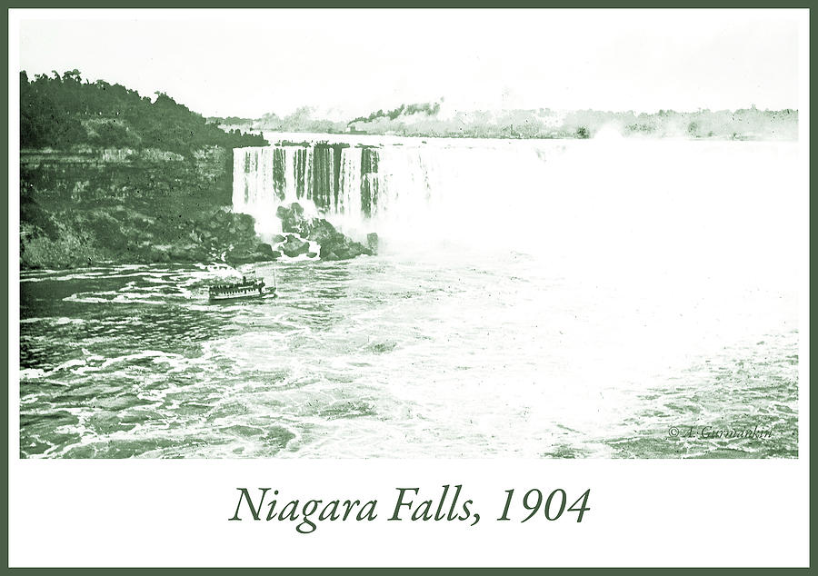 Niagara Falls Ferry Boat, 1904, Vintage Photograph #2 Photograph by A Macarthur Gurmankin