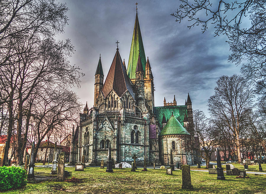 Nidaros Cathedral 2 Photograph By Mountain Dreams Pixels   2 Nidaros Cathedral Pixabay 