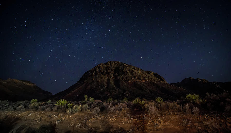 Night Time And Dark Sky Over Death Valley National Park #2 Photograph by Alex Grichenko