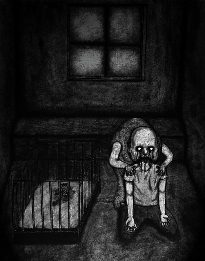 Nightmare Chewer - Artwork #2 Drawing by Ryan Nieves