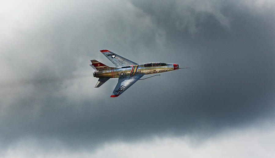 North American F-100 Super Sabre, supersonic jet fighter from th #2 ...