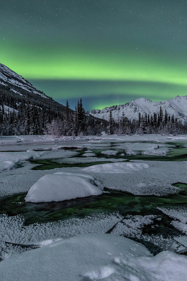 Northern Lights, Annie Lake, Yukon #2 Photograph by Jonathan Tucker
