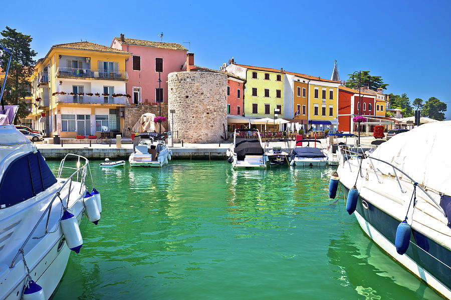 Novigrad Istarski historic waterfront and colorful harbor view #2 Photograph by Brch Photography