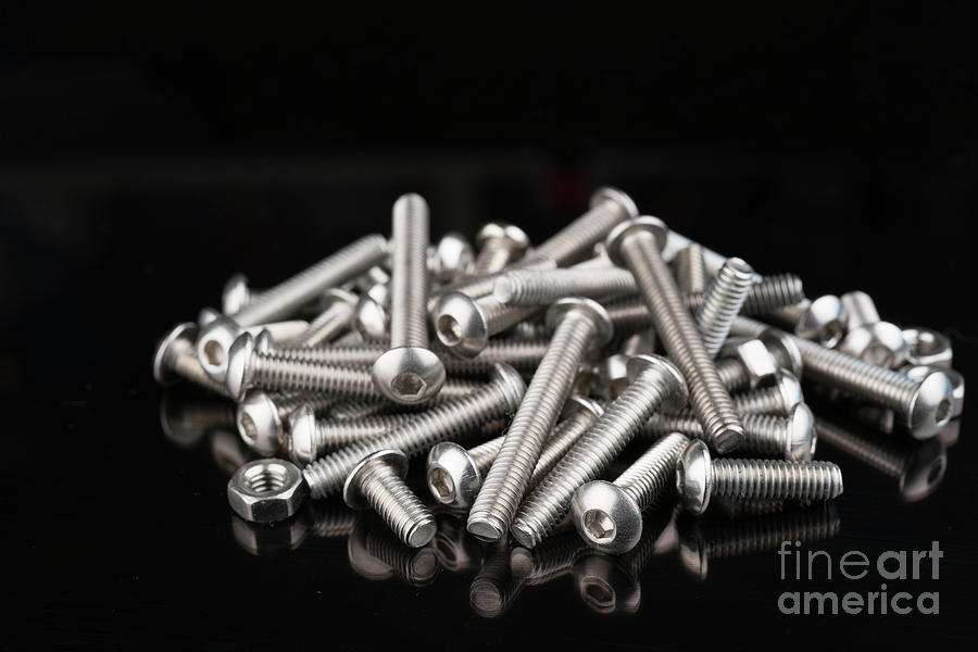 Bolt Photograph - Nuts And Bolts #2 by Wladimir Bulgar/science Photo Library