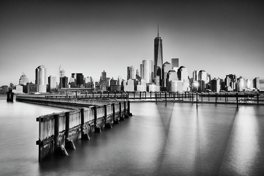 Nyc Skyline & Hudson River #2 Digital Art by Riccardo Spila
