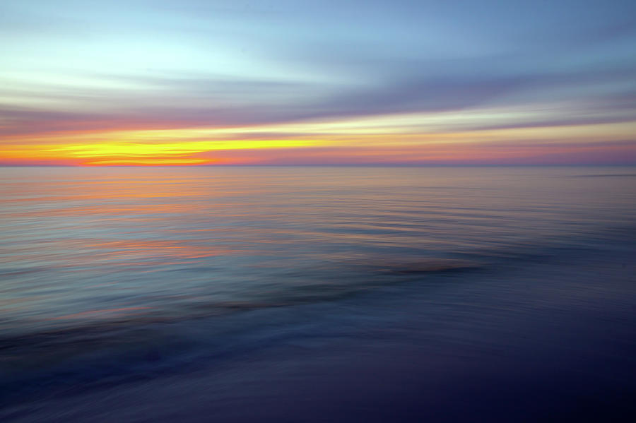 Sunset Ocean Art Abstract Photograph by R Scott Duncan