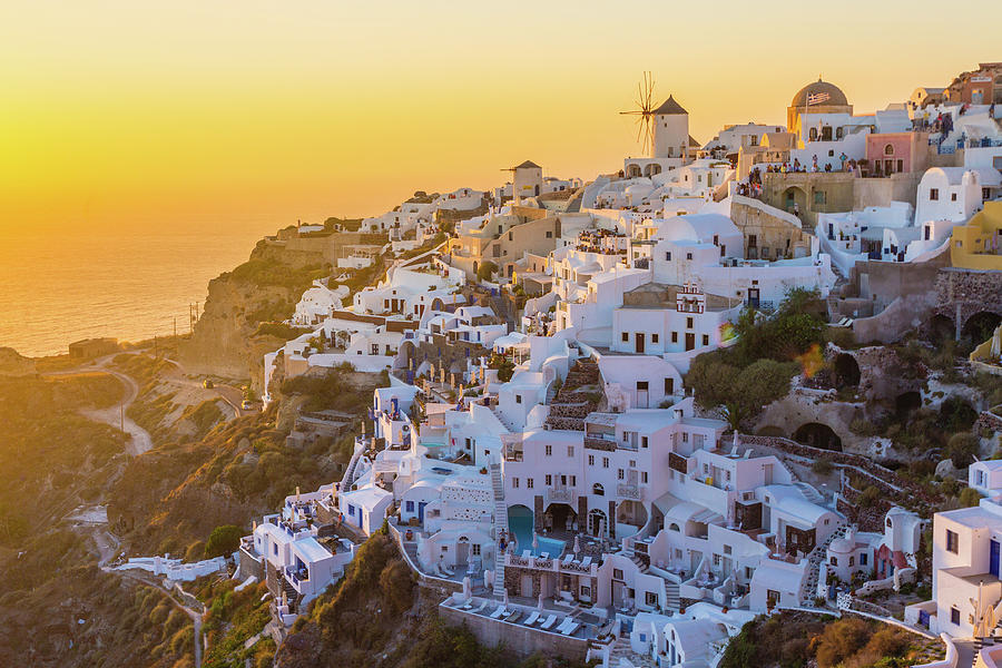 Oia Village, Santorini Island, Greece by Deimagine