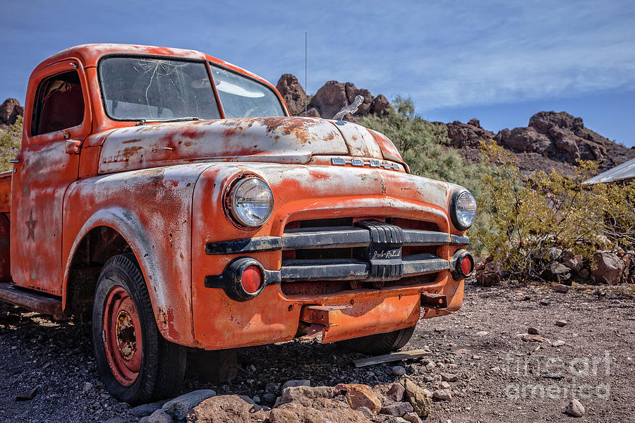 Old Dodge Truck in the Desert #1 Photograph by Edward Fielding