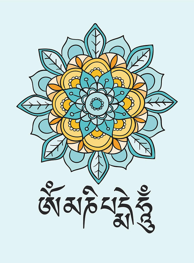 Om Mani Padme Hum Six Syllable Mantra Of Avalokiteshvara