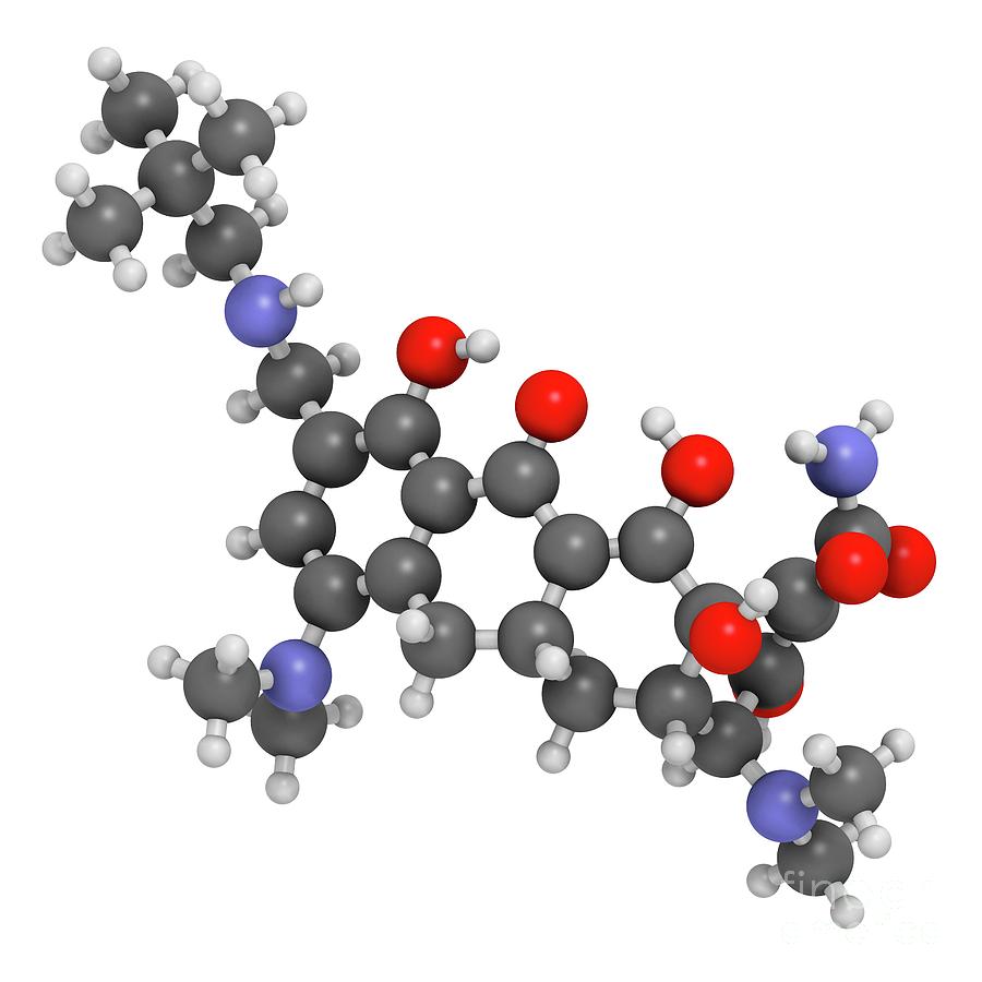 Omadacycline Antibiotic Drug Molecule Photograph by Molekuul/science ...