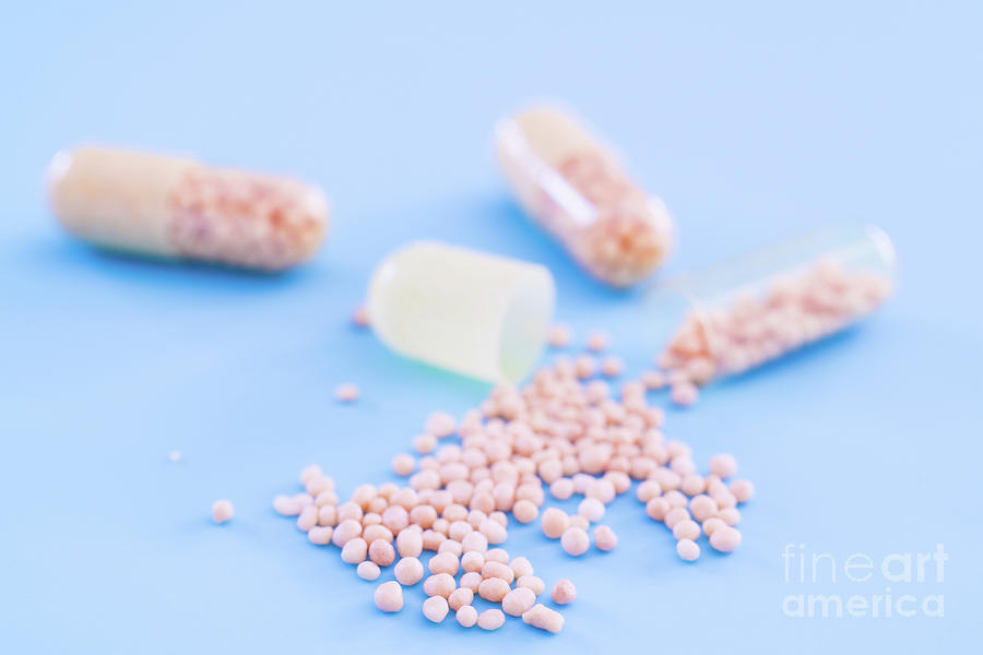 Open Dietary Supplement Capsule #2 Photograph by Wladimir Bulgar/science Photo Library