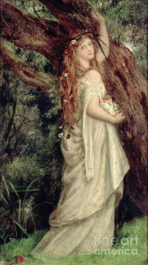 Ophelia Painting by Arthur Hughes