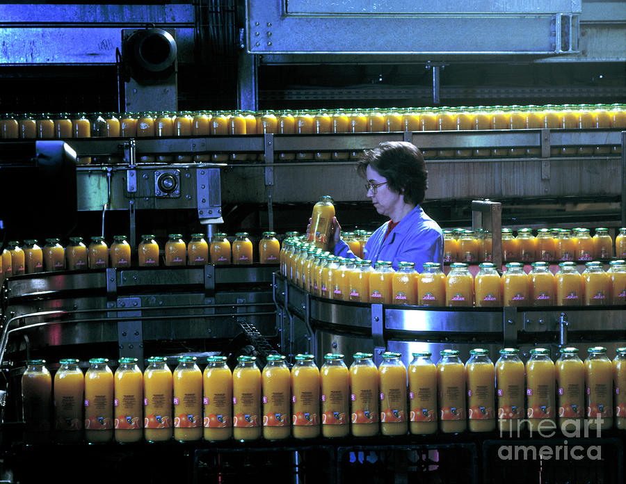 Orange Juice Production #2 Photograph by Philippe Psaila/science Photo Library