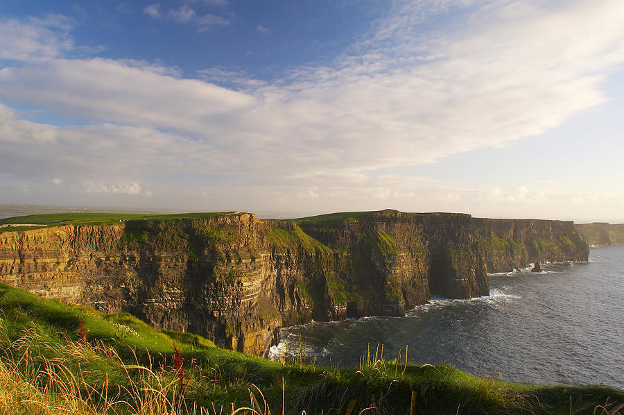 Outdoor Photo, Early Evening, Cliffs Of Moher, County Clare, Ireland, Europe #2 Photograph by Brigitte Merz