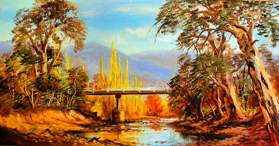 Ovens river #2 Painting by Glen Johnson