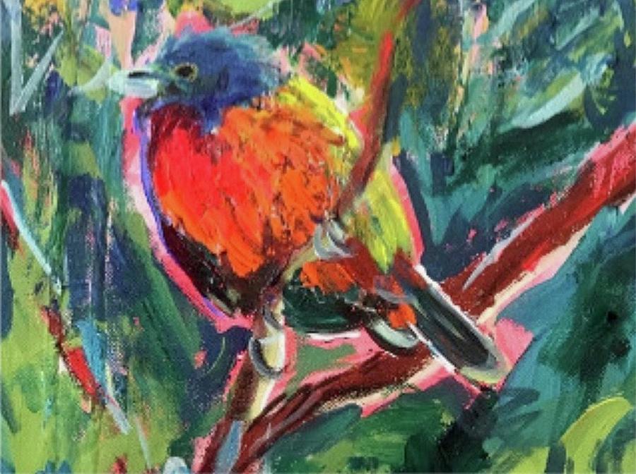 Painted Bunting Painting