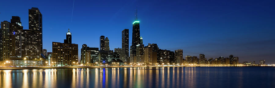 Panoramic View Of The Chicago Lakefront #2 Photograph by Chris Pritchard