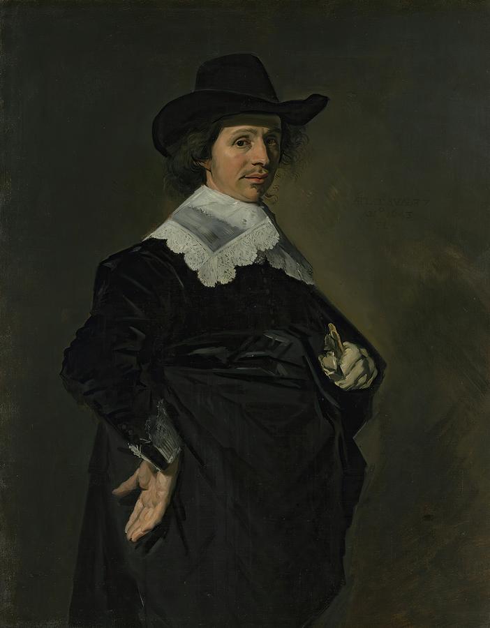 Portrait Painting - Paulus Verschuur by Frans Hals