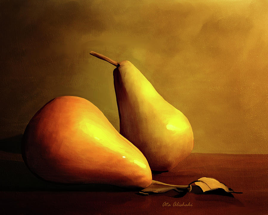 Pear Mixed Media - Pears #2 by Ata Alishahi