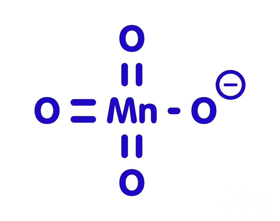 Permanganate Anion Chemical Structure Photograph By Molekuulscience Photo Library Pixels 6190