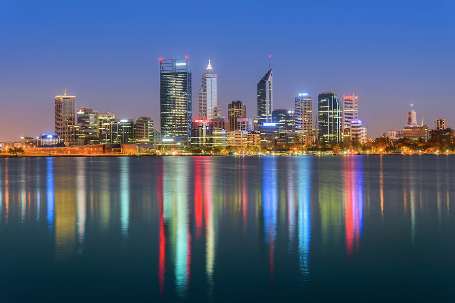 Perth Skyline From Mill Point by Stefan Mokrzecki