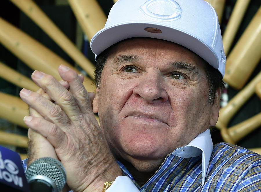 Pete Rose Speaks To Media After Photograph by Ethan Miller Pete Rose Speaks To Media After Photograph by Ethan Miller