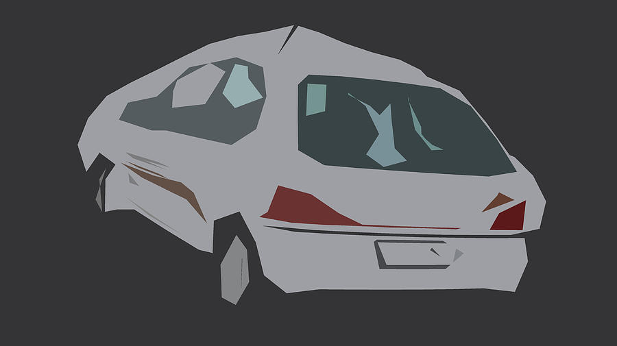 Peugeot 106 Rallye Abstract Design #2 Digital Art by CarsToon Concept