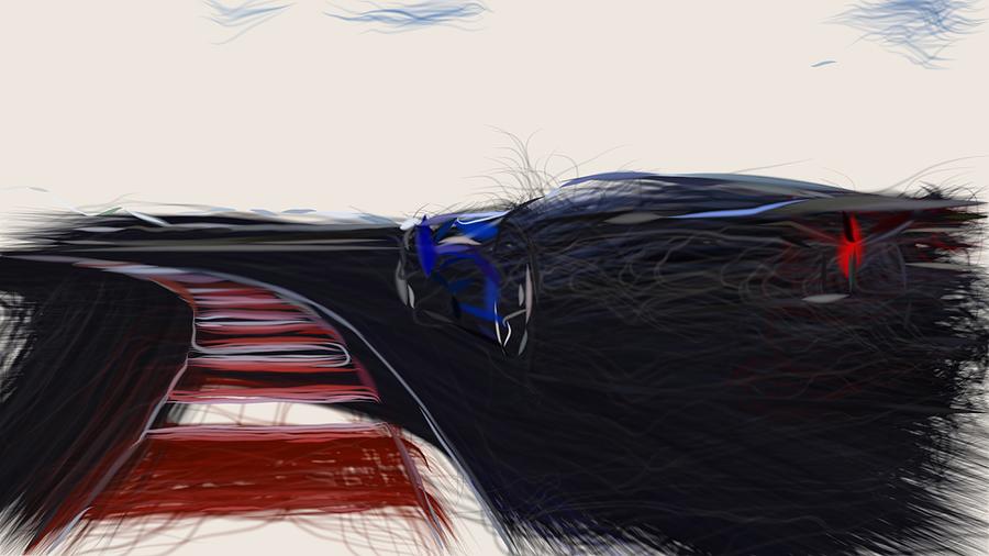 Peugeot L500 R HYbrid Draw #3 Digital Art by CarsToon Concept
