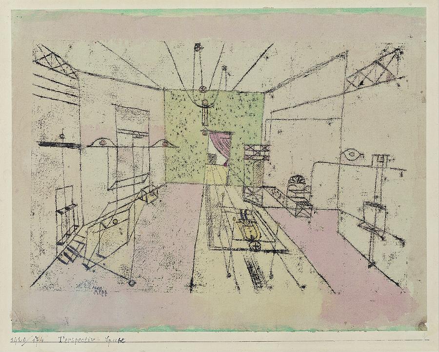 Paul Klee Painting - Phantom Perspective by Paul Klee