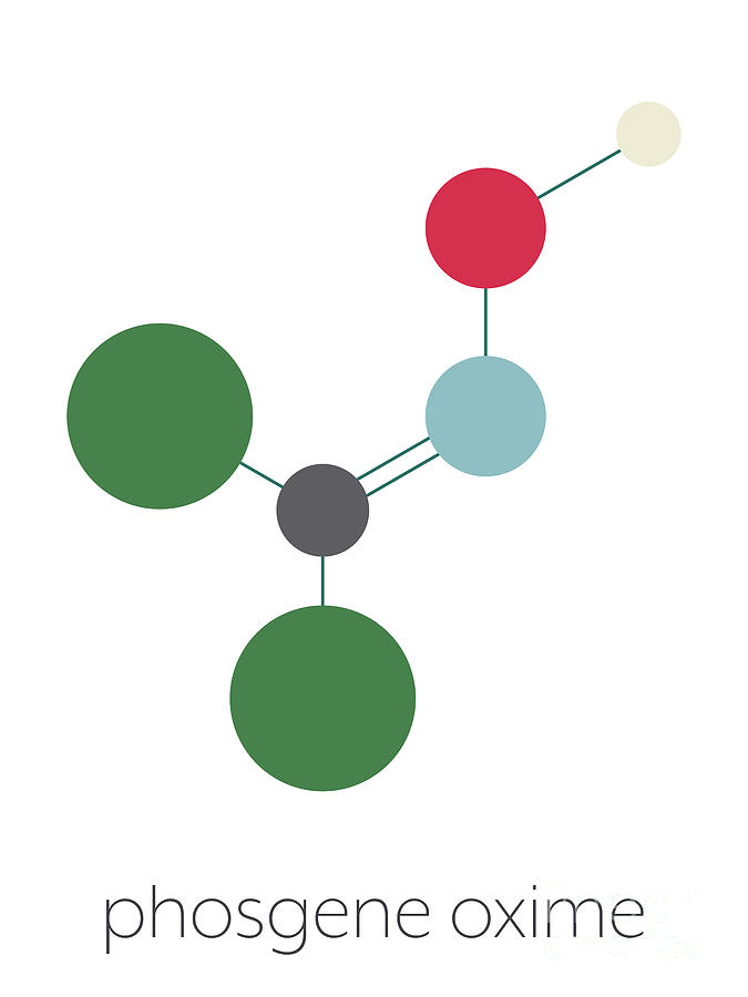 Phosgene Oxime Chemical Weapon Molecule #2 by Molekuul/science Photo ...