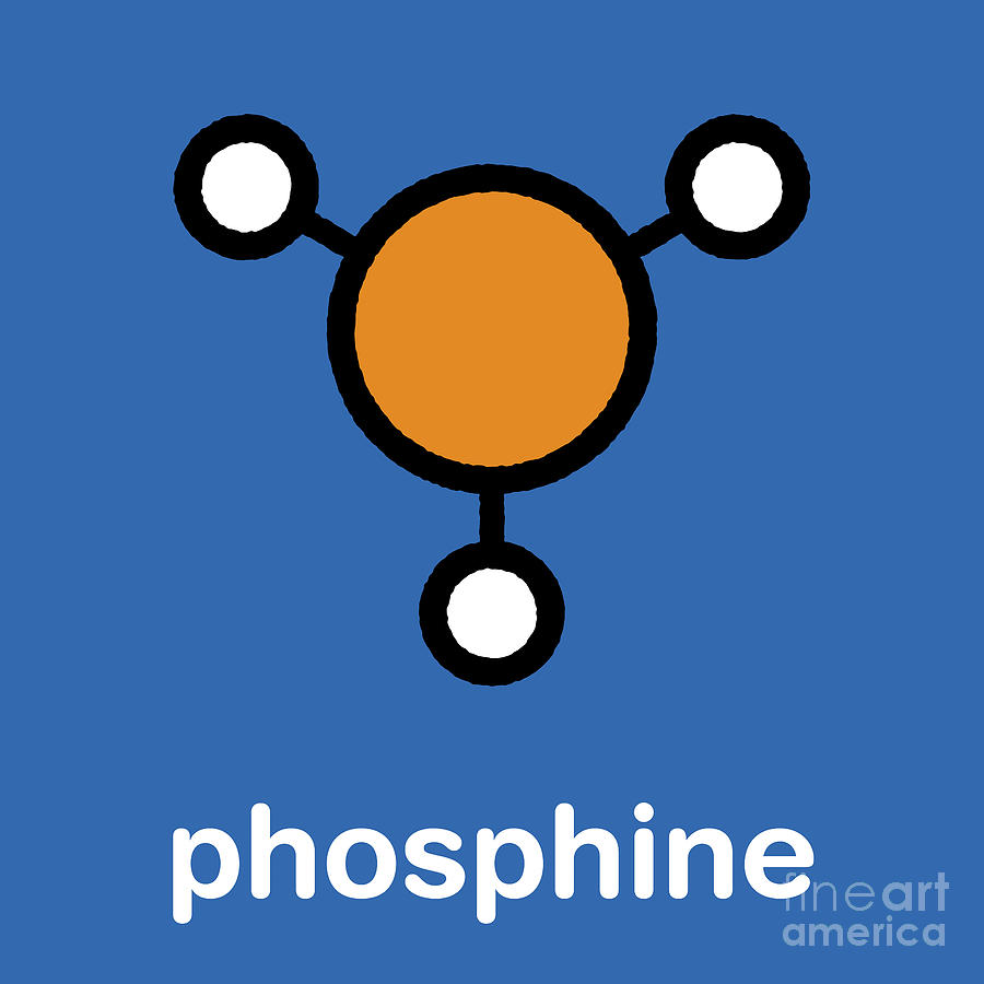 Farm Photograph - Phosphine Molecule #2 by Molekuul/science Photo Library