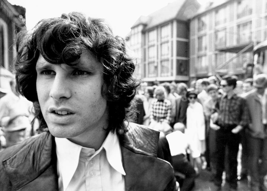 Black And White Photograph - Photo Of Jim Morrison #2 by Michael Ochs Archives