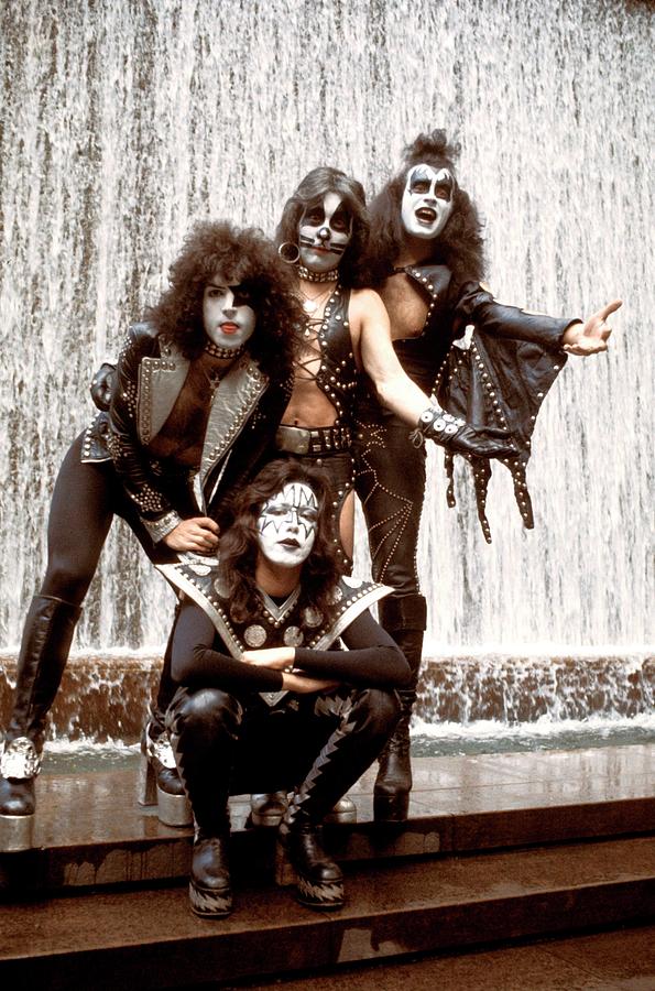 Photo Of Paul Stanley And Kiss And Ace #2 Photograph by Steve Morley