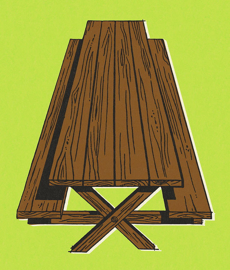 Summer Drawing - Picnic Table #2 by CSA Images