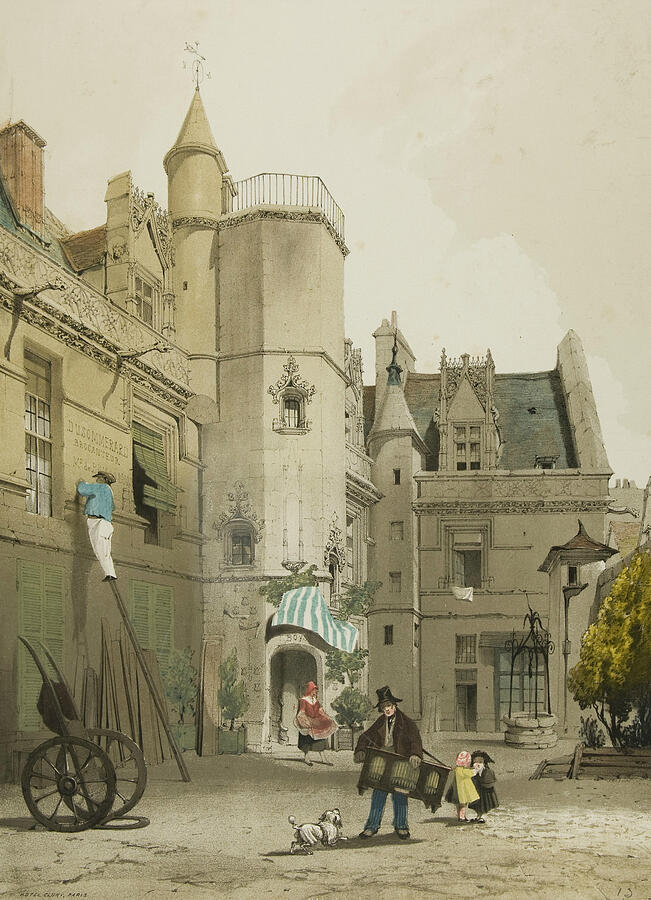 Picturesque Architecture in Paris, Ghent, Antwerp, Touen, from 1839 Relief by Thomas Shotter Boys