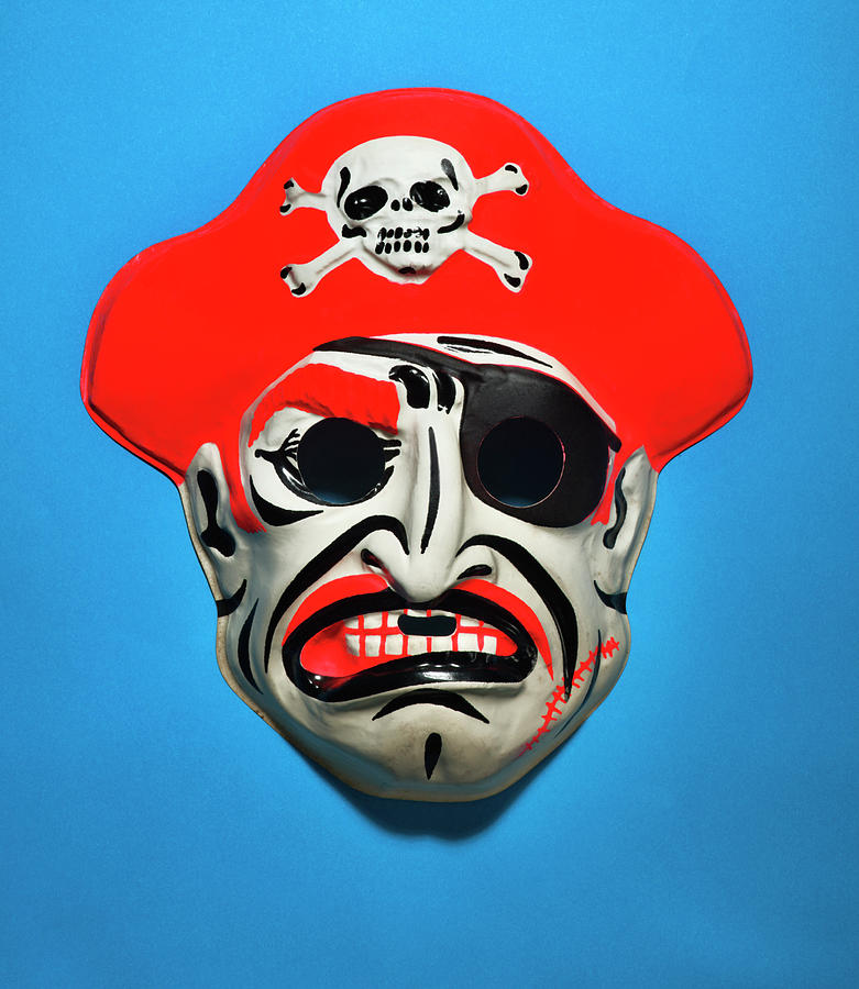 Halloween Drawing - Pirate Mask #2 by CSA Images
