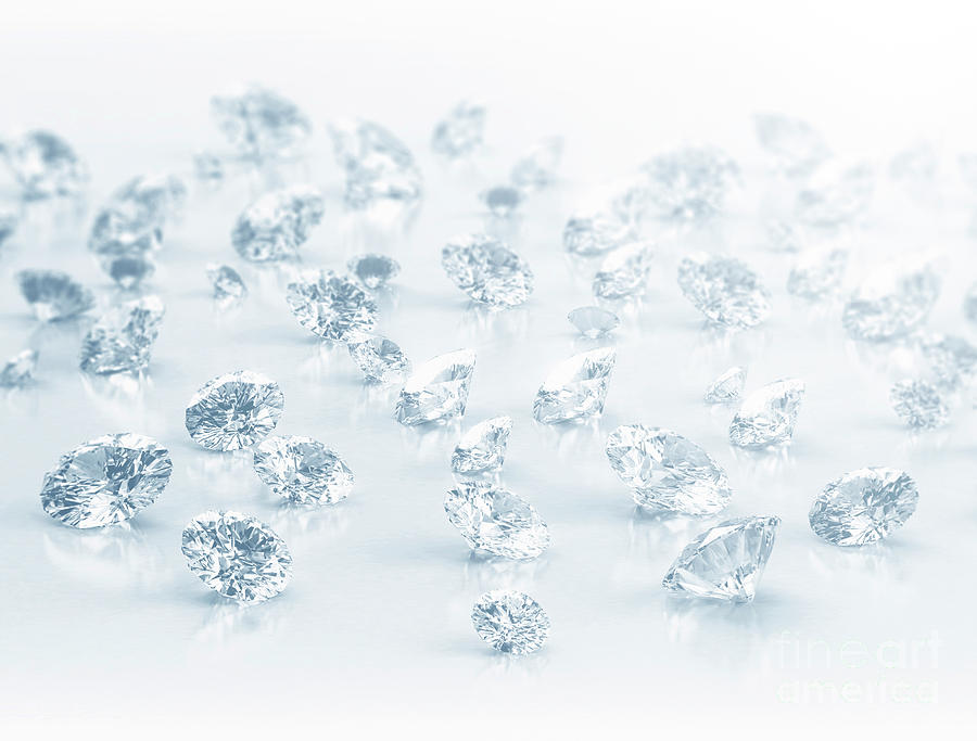 Polished Diamonds #2 Photograph by Jesper Klausen/science Photo Library