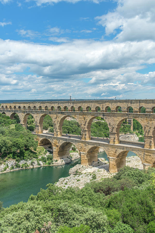 Bridge Photograph - Pont Du Gard, France #2 by Jim Engelbrecht