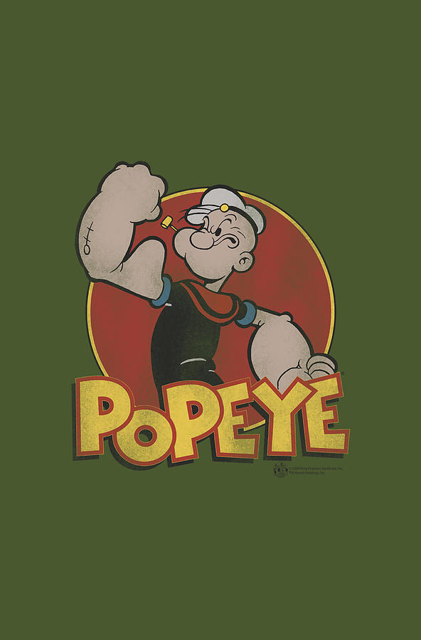 Vintage Digital Art - Popeye - Retro Ring #2 by Brand A