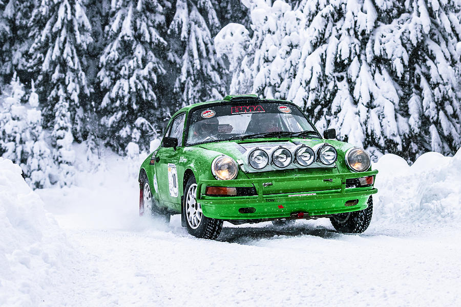 Winter Photograph - Porsche 911 #2 by Attila Szabo