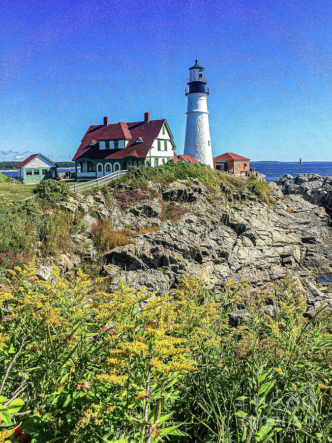 Portland Head Lighthouse, Cape Elizabeth,  Maine #2 Photograph by Thomas Marchessault