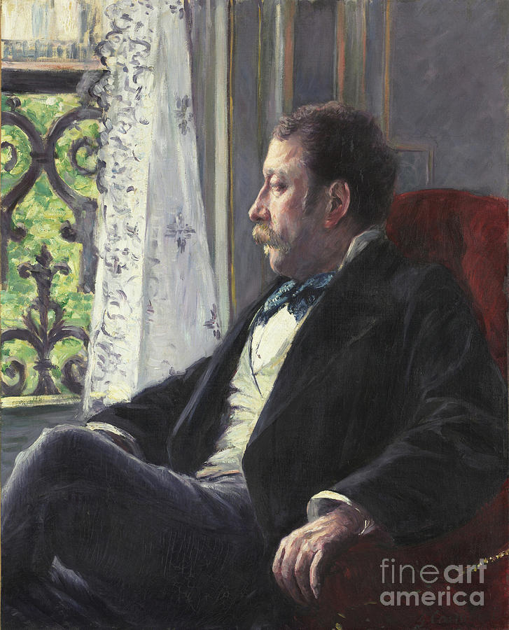 Portrait Of A Man, 1880 Painting by Gustave Caillebotte