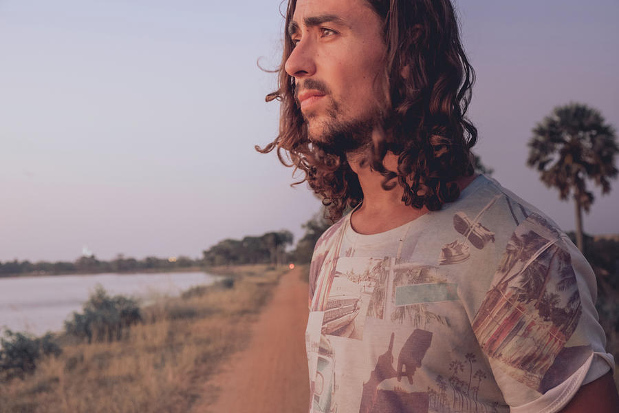 Portrait Of A Man Looking At The Sunset Outdoor Photograph by Cavan ...