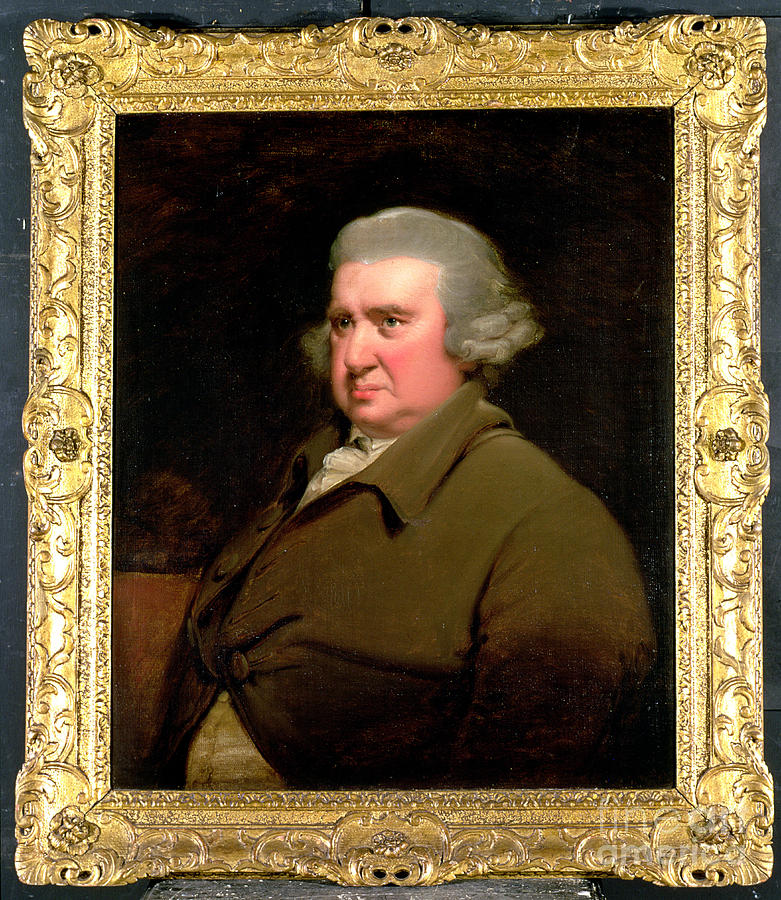 Portrait Of Dr Erasmus Darwin Painting by Joseph Wright Of Derby