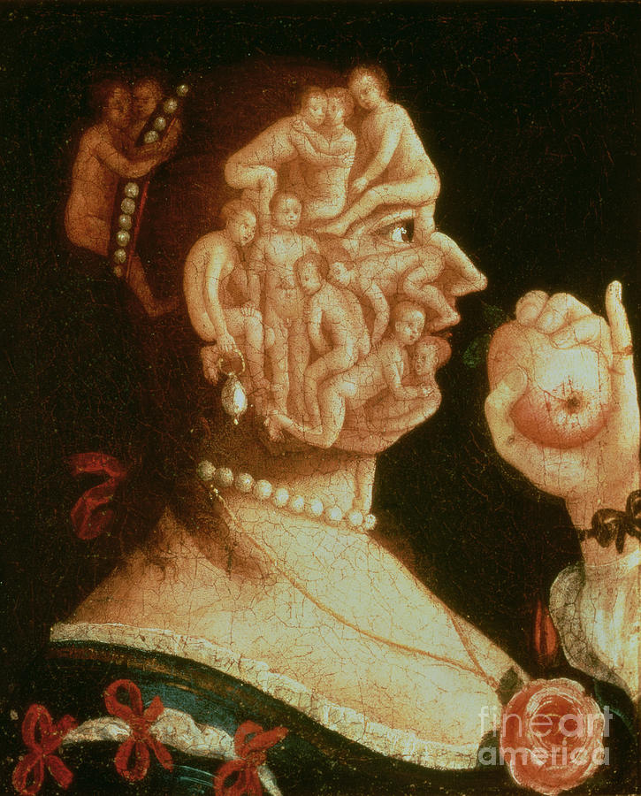 Apple Painting - Portrait Of Eve by Giuseppe Arcimboldo