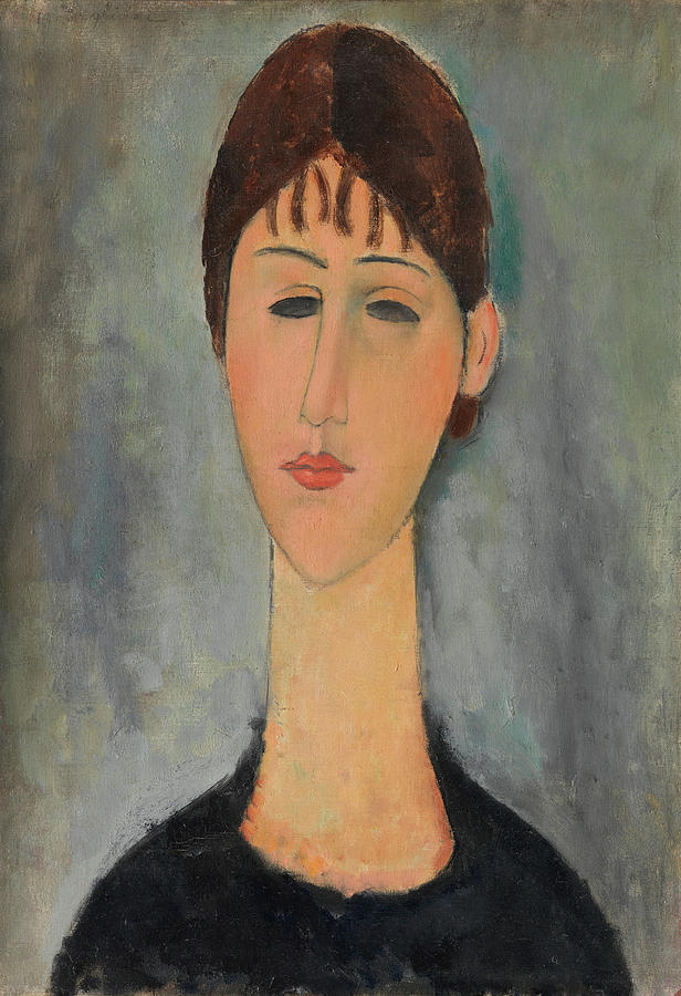 Amedeo Modigliani Painting - Portrait of Mme Zborowska #2 by Amedeo Modigliani