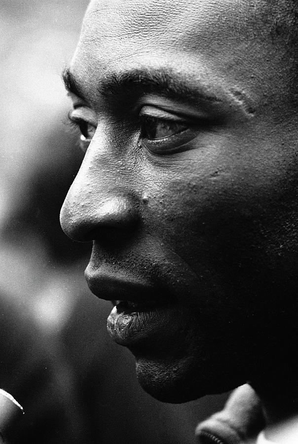 Black And White Photograph - Portrait Of Pele #2 by Art Rickerby