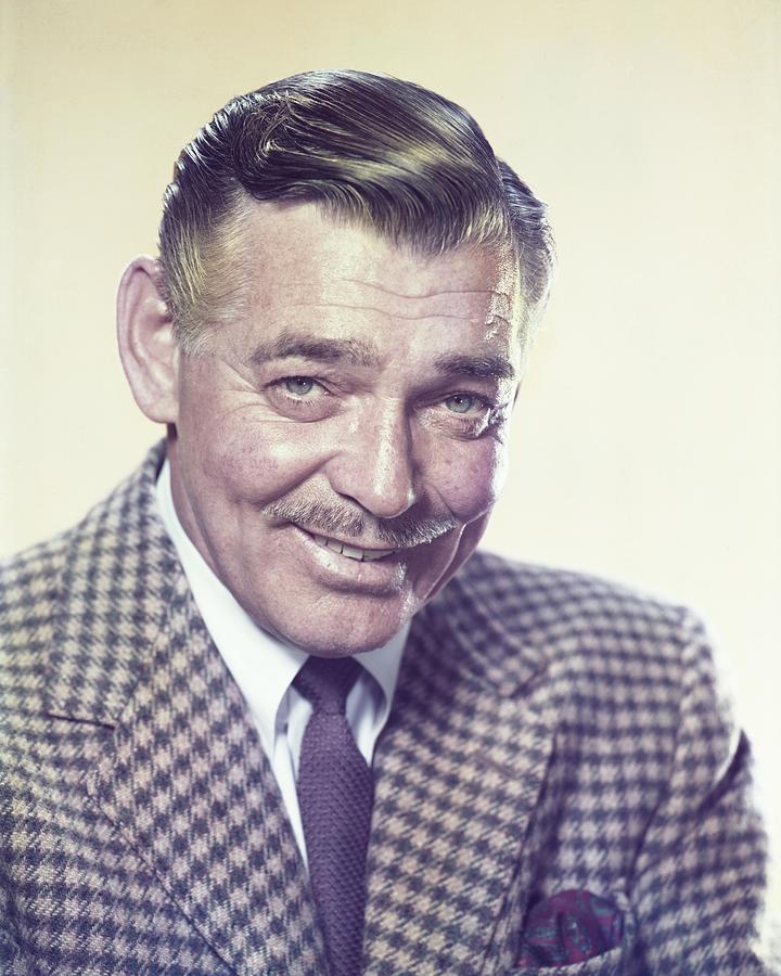 Portrait Of Smiling Clark Gable Photograph by Globe Photos - Fine Art ...